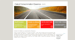 Desktop Screenshot of calculconsommationessence.com